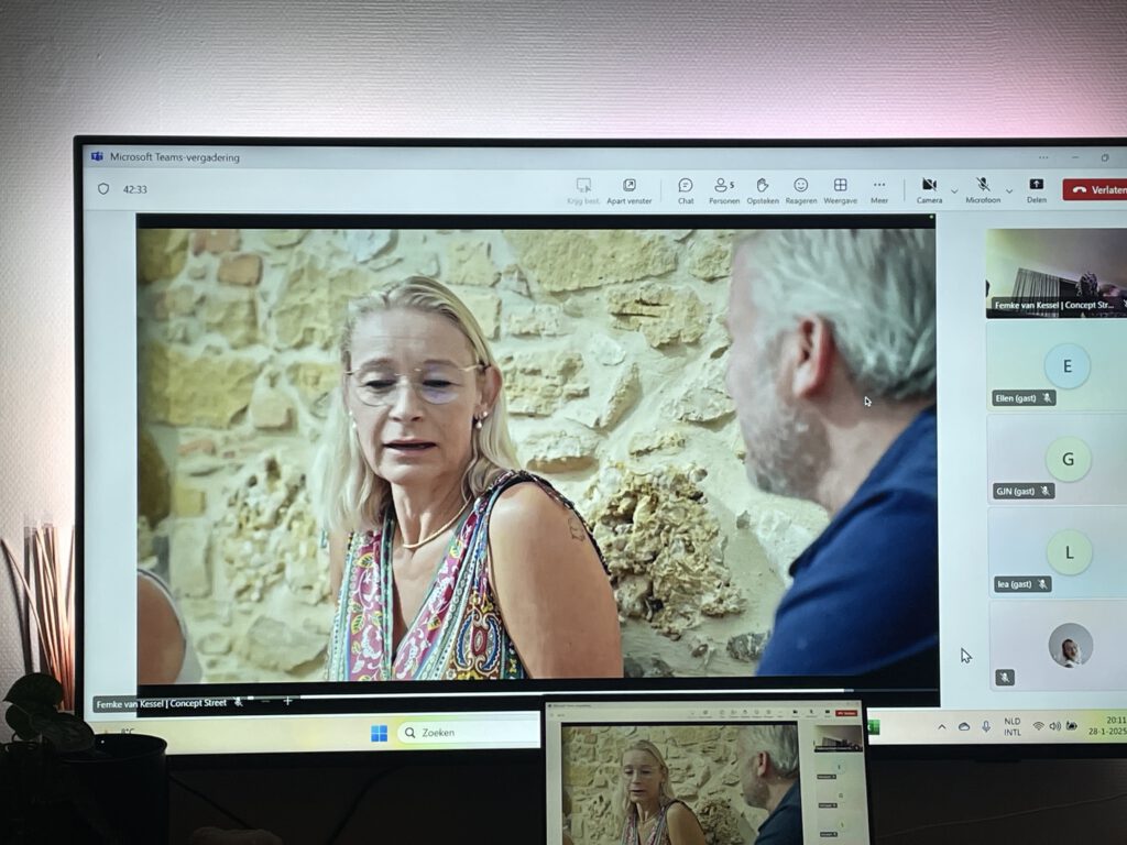 Videofragment van de tv opname