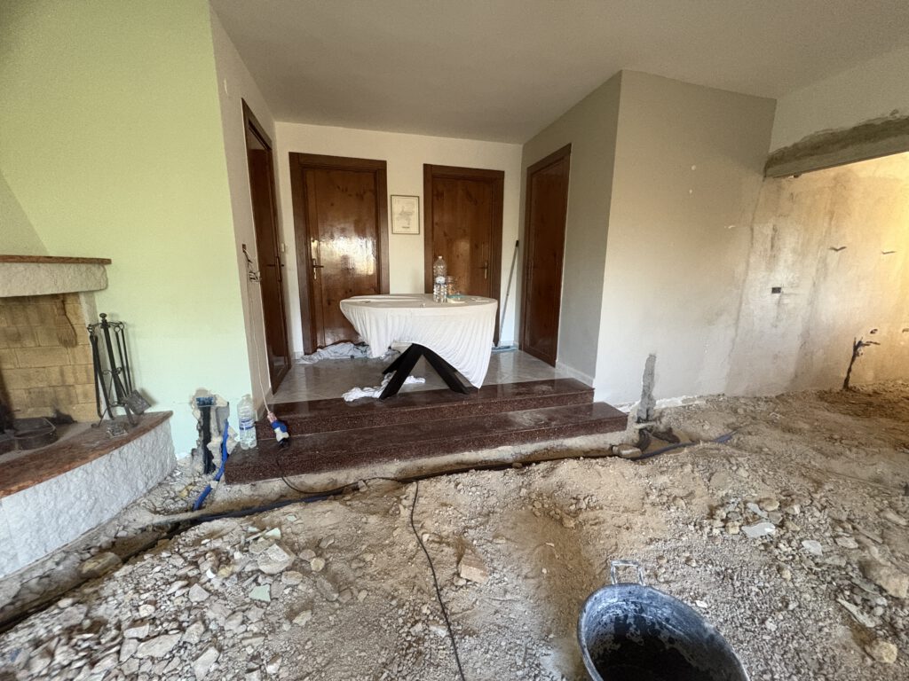 bouwplaats woonkamer