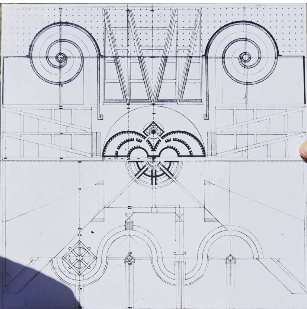 bouwtekening begraafplaats Parabita