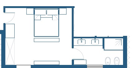 Camera Gioia plattegrond