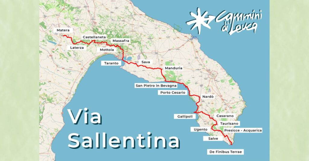 Via Sallentina op map