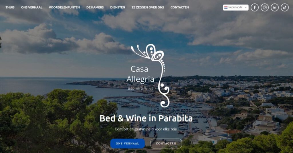homepage italiaanse site